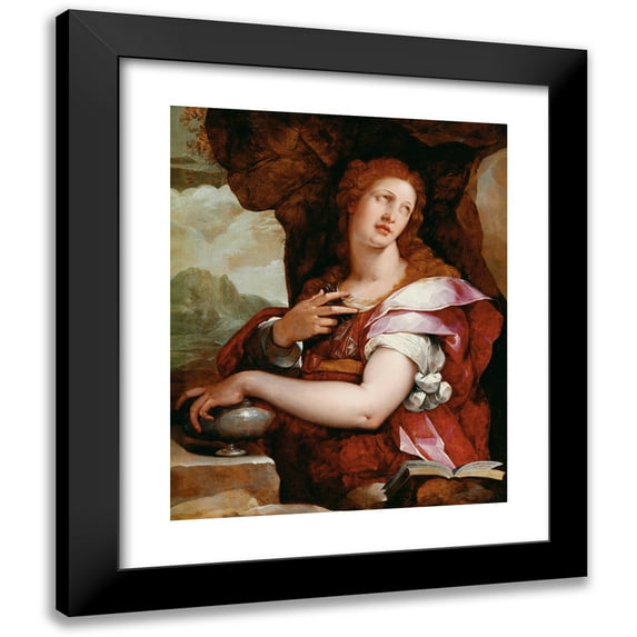 Michele Tosini 20x24 Black Modern Framed Museum Art Print Titled - Saint Mary Magdalene
