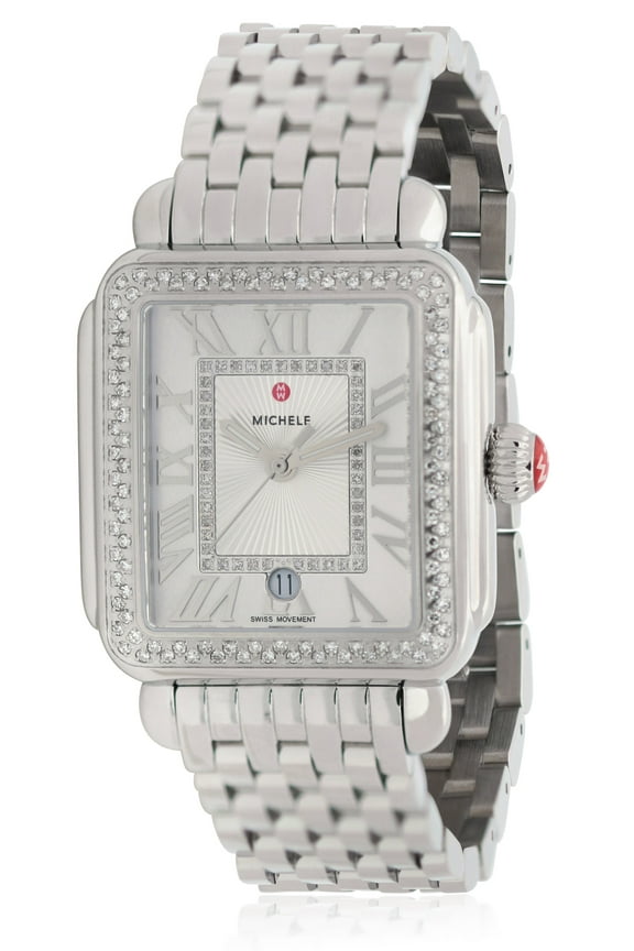 Women's Deco Madison Diamond Dial Silver 33mm Watch MWW06T000163