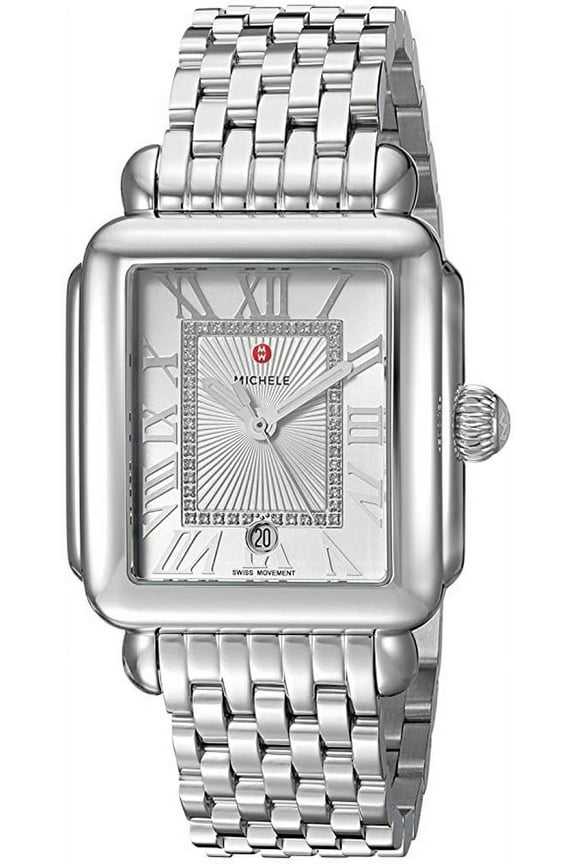 Women's Deco Madison Diamond Silver 33mm Watch MWW06T000141