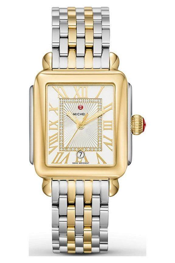 Women's Deco Madison Diamond Two-Toned 33mm Watch MWW06T000147