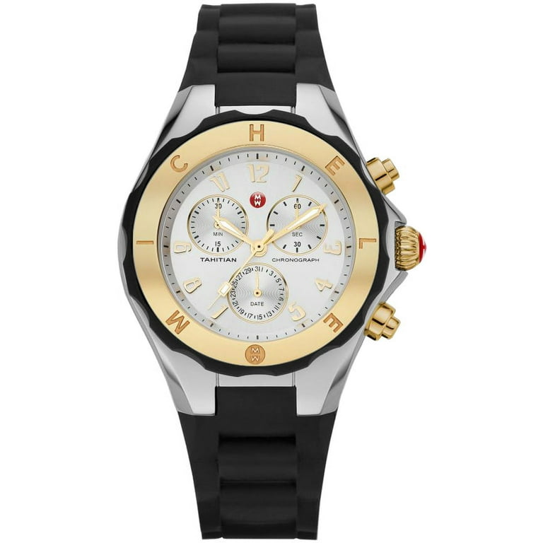 Michele Women's Tahitian Jelly Bean Black Chronograph 40mm Michele Women's Tahitian Jelly Bean Black Chronograph 40mm
