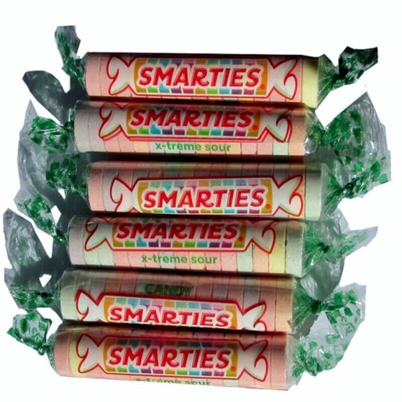 Michele's Pantry Smarties Sour Candy Wrapped Candies Extreme 2 lbs Bag