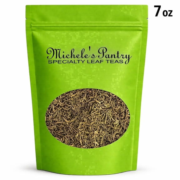 Micheles Pantry Strawberry Green Tea Loose Leaf 7 oz, Flavored, Smooth Low Tannin