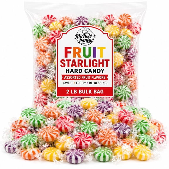 Colombina Starlight Fruit Candies Assorted Hard 2 lbs Bag
