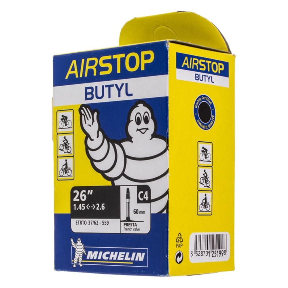 Michelin AirStop Tube 26 X 1 5 2 1 60mm Presta Valve Walmart michelin-airstop-tube-26-x-1-5-2-1-60mm-presta-valve-walmart