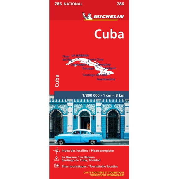 Michelin Cuba Map 786, (Paperback)