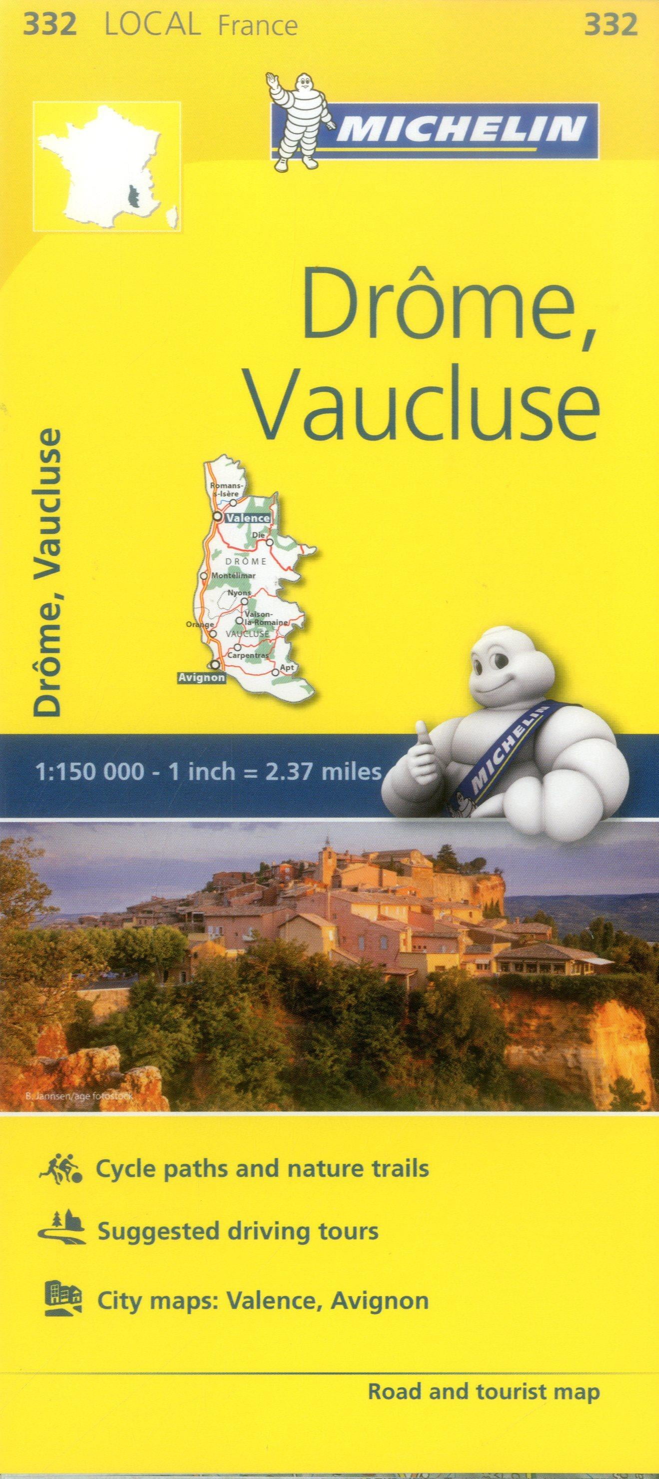 Michelin FRANCE: Drme, Vaucluse Map 332 - Walmart.com