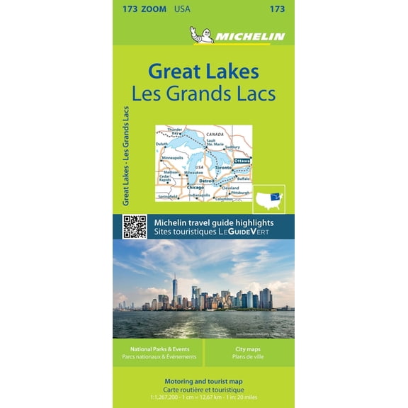 Michelin Great Lakes Map - Folded Map