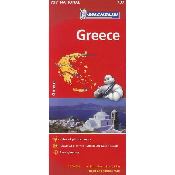 Michelin Greece - Folded Map: 9782067172012