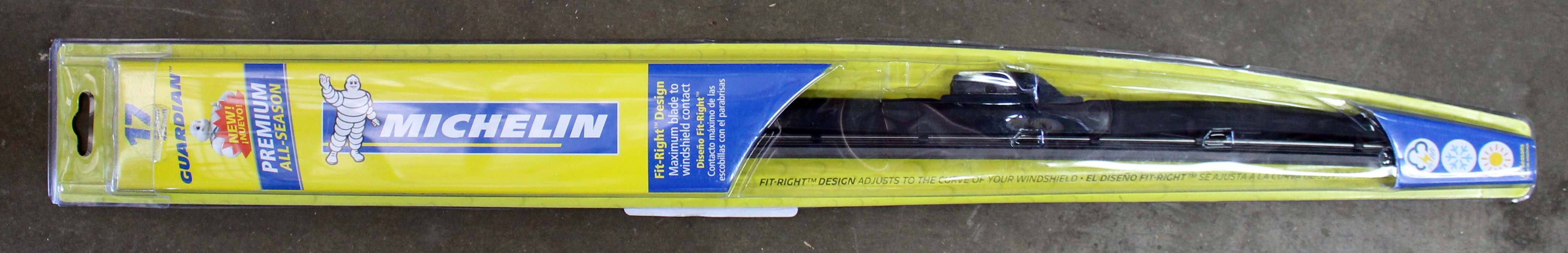 17" Michelin Guardian Hybrid Wiper Blade Flexible and Easy to Install
