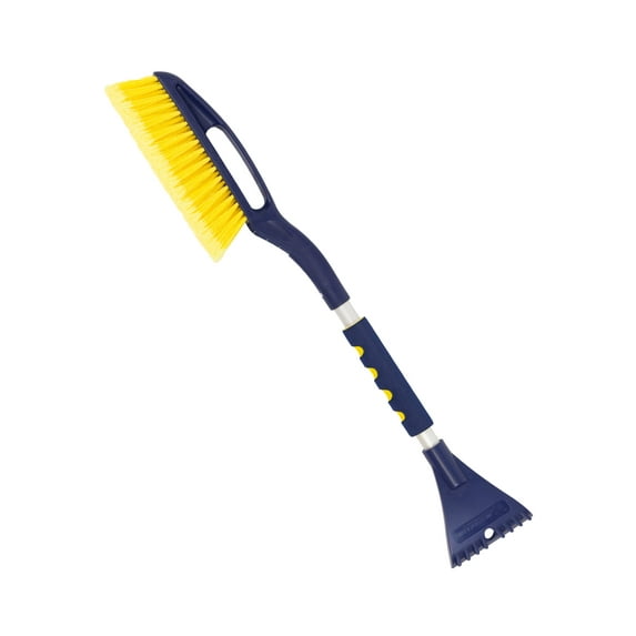 Michelin Heavy Duty 25 inch Snow Brush With Ice Scraper, Blue Yellow