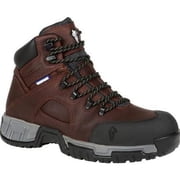 MICHELIN Mens 6" HydroEdge Steel Toe Waterproof Work Boot Brown - XHY662