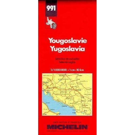 Pre-Owned Michelin Main Road Map: Yugoslavia, 9782067009912, 2067009915, Paperback, 7 edition