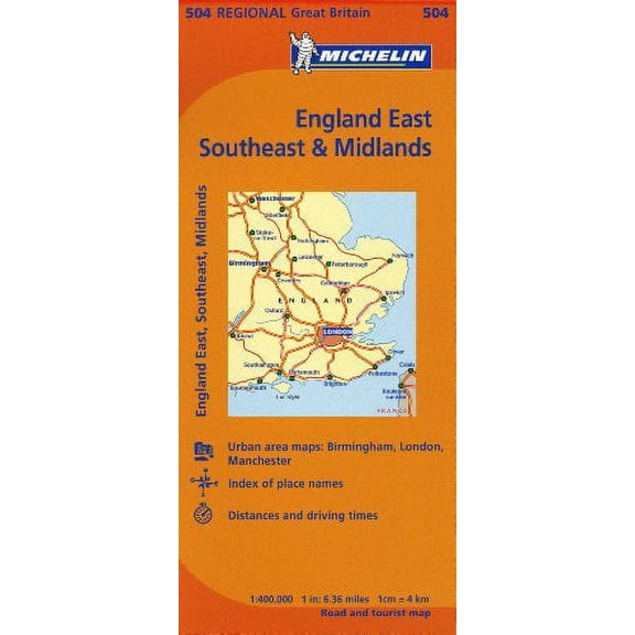 Pre-Owned Michelin Map England East, Southeast, & Midlands (Michelin Maps) Paperback