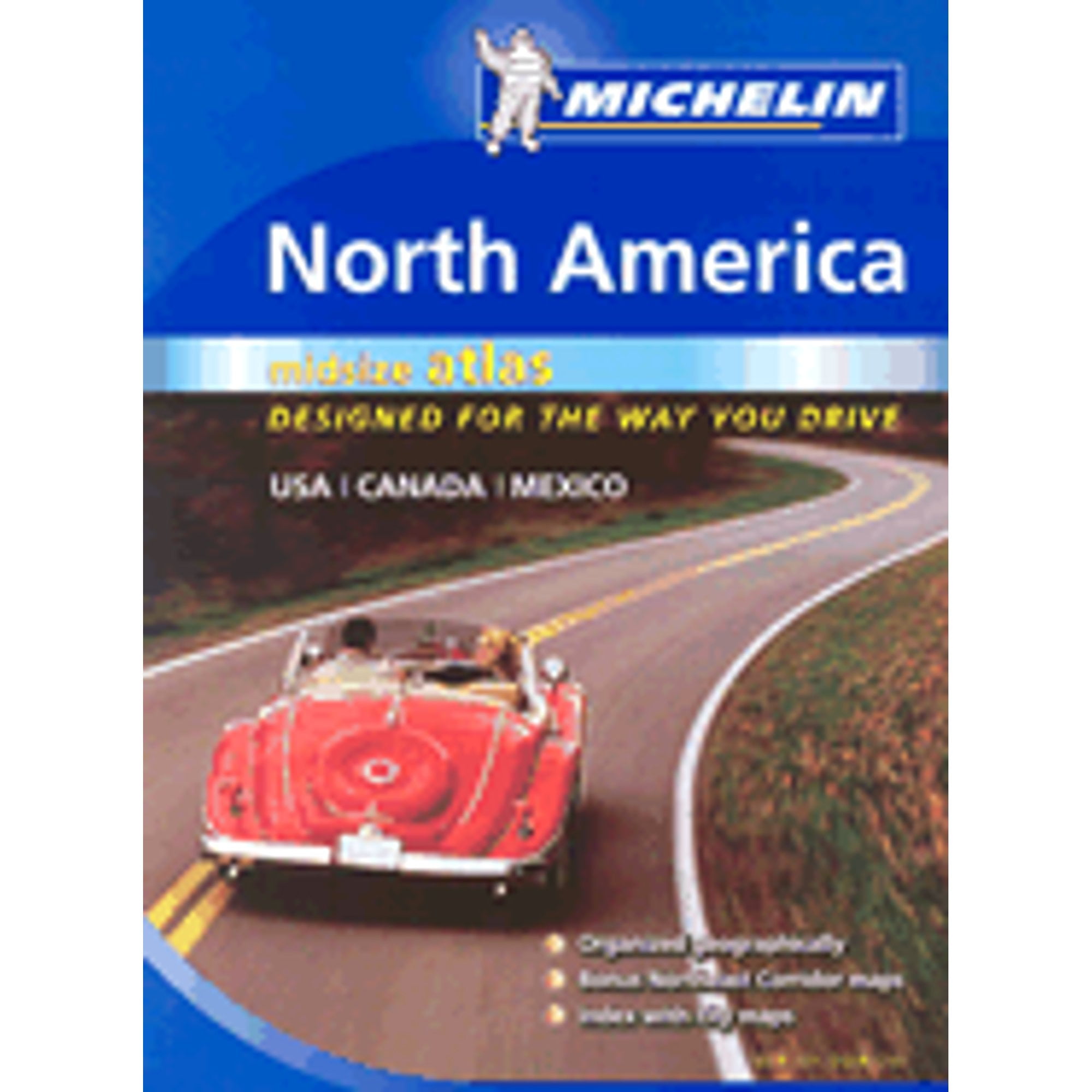 Michelin North America Road Atlas Medium Format (Paperback) by Michelin Travel Publications