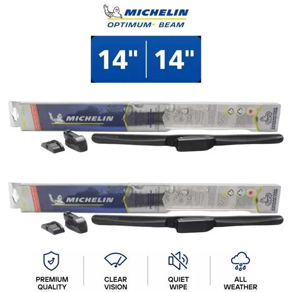 Michelin Optimum+ Beam 14"/14" Wiper Blade Set 2-Pc For Dodge Coronet 70