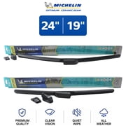Michelin Optimum+ Ceramic Beam 24"/19" Wiper Blade Set 2-Pc For BMW 328i xDrive - Ultra-Quiet Operation | Extended Durability & Long Life