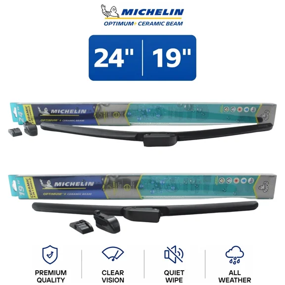 Michelin Optimum+ Ceramic Beam 24"/19" Wiper Blade Set 2-Pc For GS430 06-07