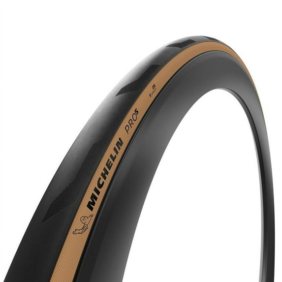Michelin PRO5 TLR Road Tire 700x28C - Folding Tubeless Ready Bead2Bead GUM-X Compound, Tanwall, Fast Rolling, Durable, E-Bike Compatible