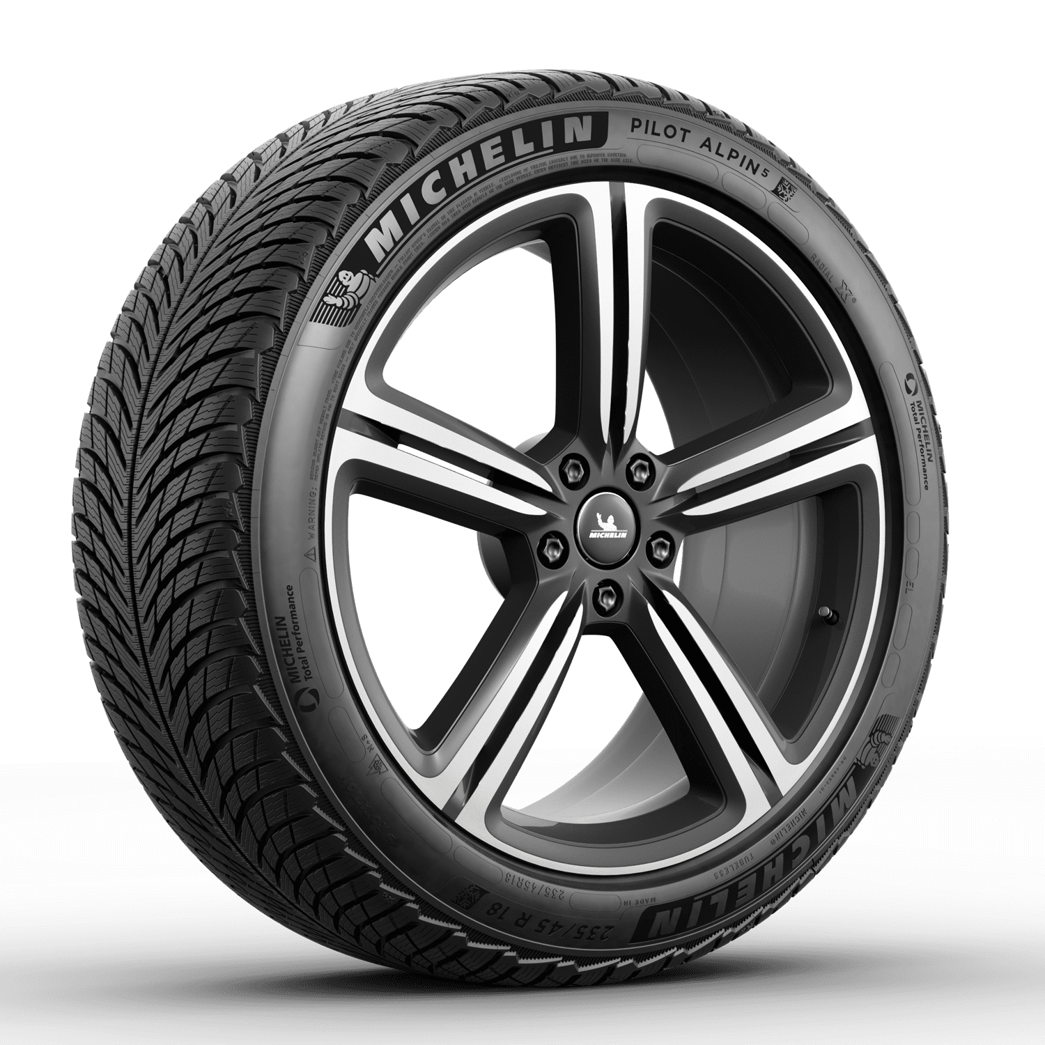 Michelin Pilot Alpin 5 PA5 SUV ZP RFT 225/60R18 104H XL Fits: 2018-23  Chevrolet Equinox LT, 2017-18 Subaru Outback 3.6R Touring
