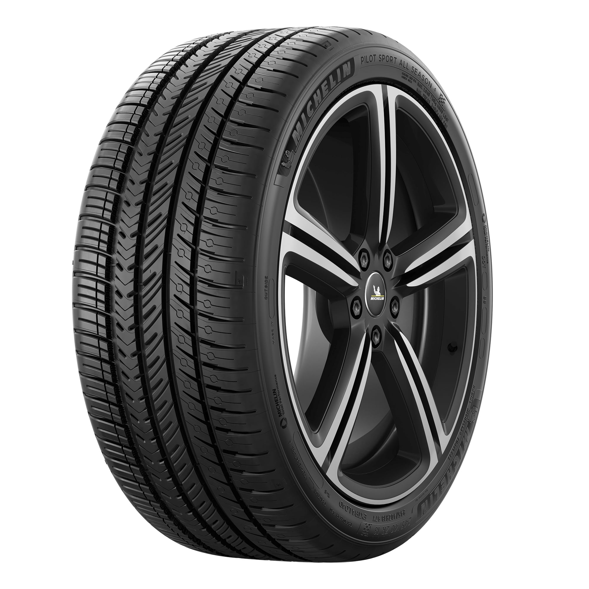 【一部予約販売】 Michelin Tire (94Y) 285/30ZR19 4 All-Season Sport Pilot タイヤ・ホイール