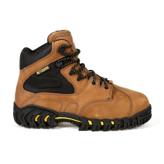 Michelin® Steel Toe Internal Met Guard Work Boot, Brown, Size 9.5(M)