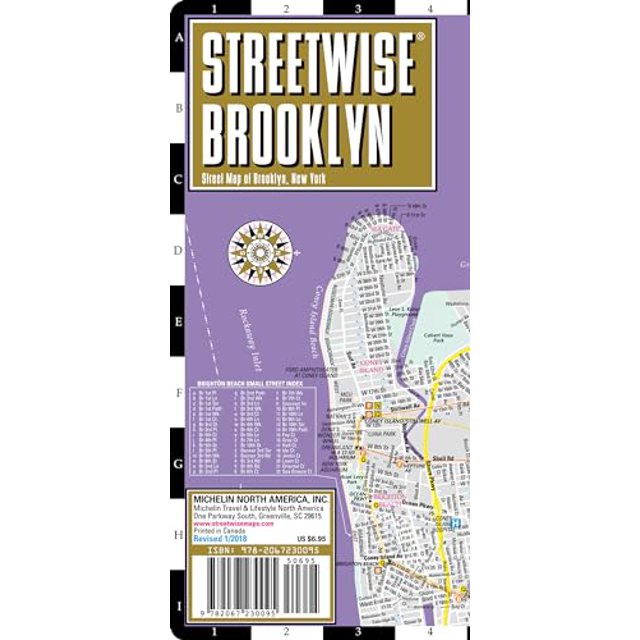 PreOwned Michelin Streetwise Maps Streetwise Brooklyn Map Laminated