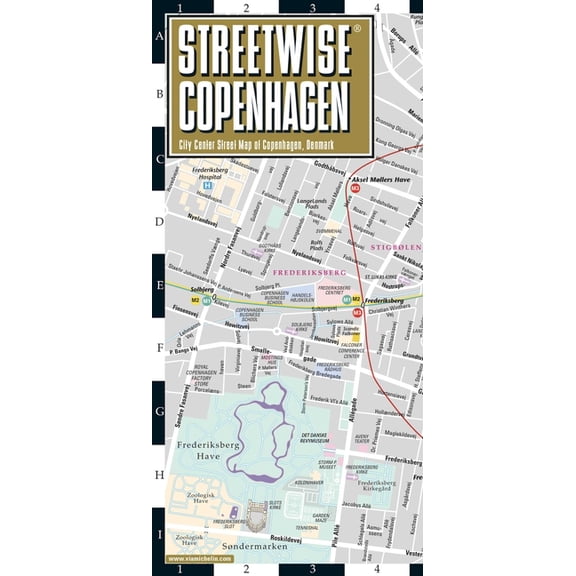 Michelin Streetwise Maps: Streetwise Copenhagen Map : Laminated City Center Street Map of Copenhagen, Denmark (Sheet map, folded)