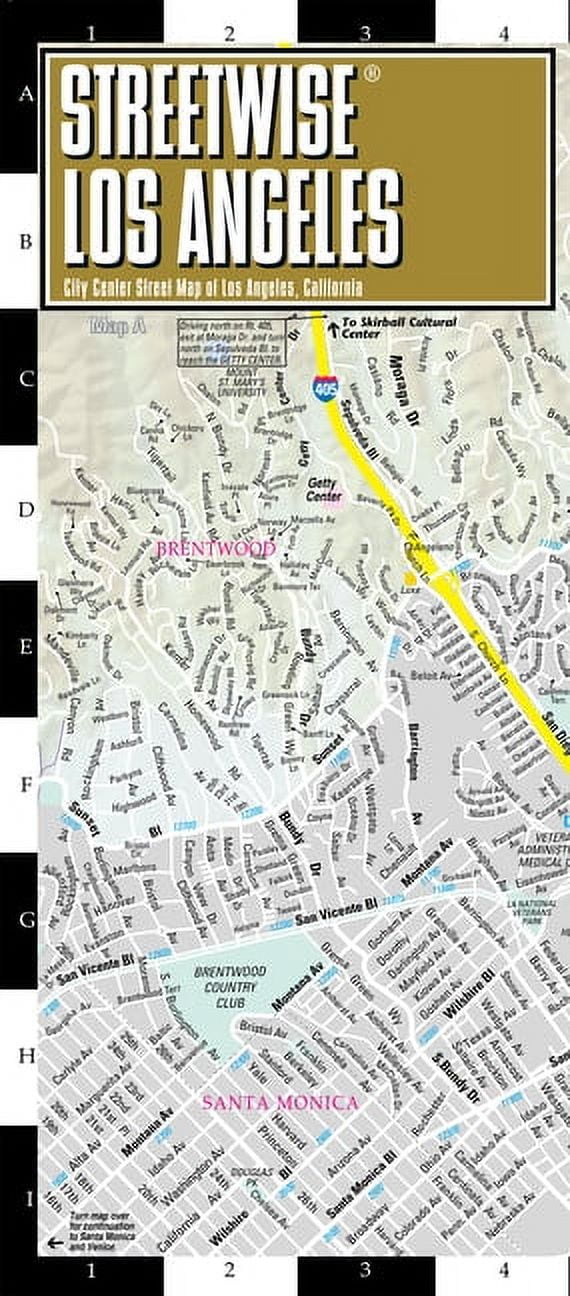 Michelin Streetwise Maps Streetwise Los Angeles Map - Laminated City Center Street Map of Los Angeles, California, (Paperback)