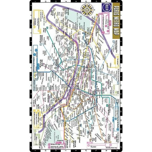 Michelin Streetwise Maps: Streetwise Paris Metro Map - Laminated Metro Map of Paris, France (Other)