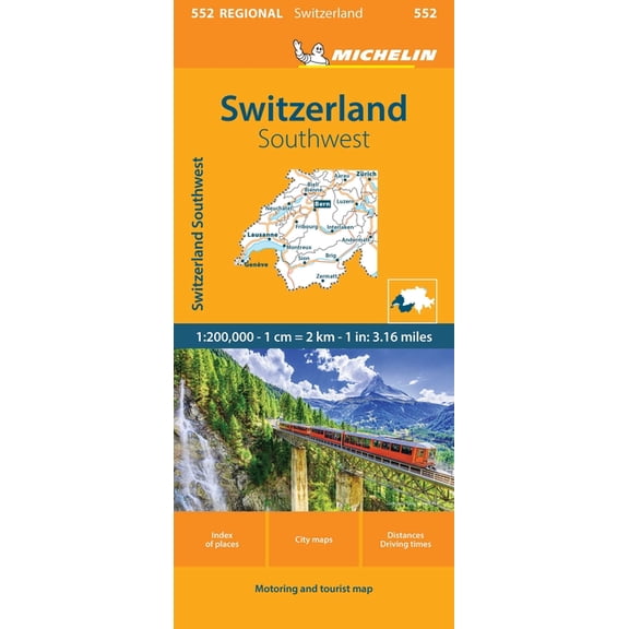 Michelin Switzerland Southwest - Folded Map