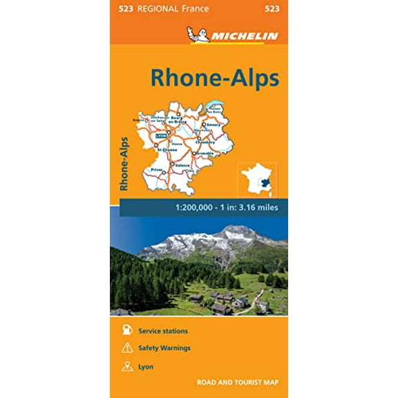 Michelin regional maps: france : rhone-alps map 523: 9782067209305