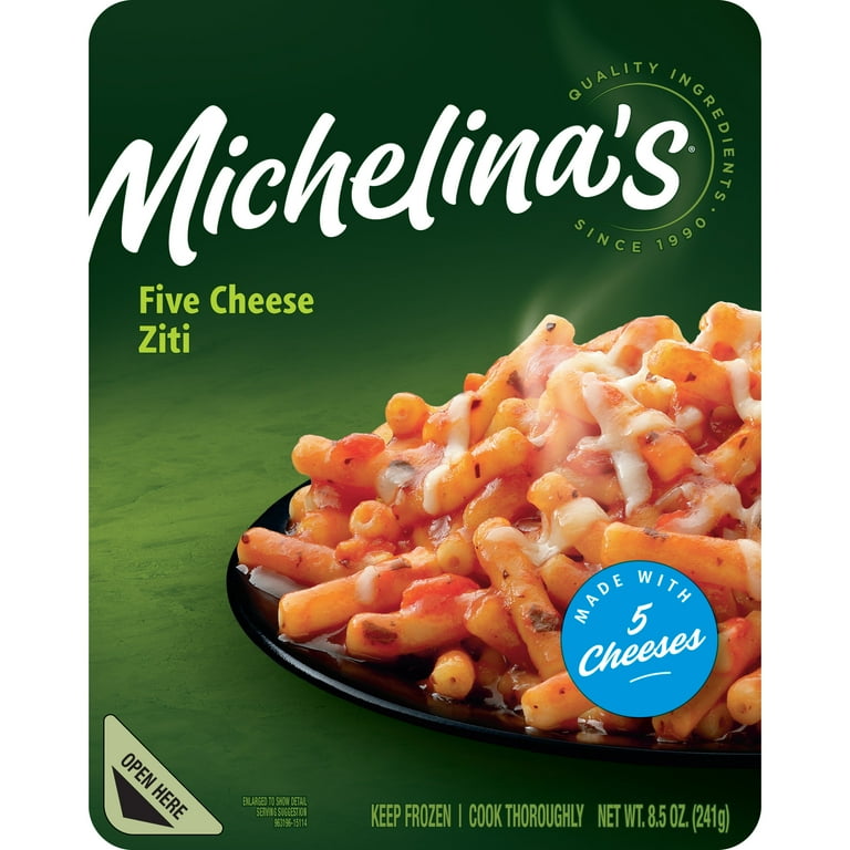 Michelina's Cheesy Pasta Ziti Meal 8.5oz Frozen Dinner with Five