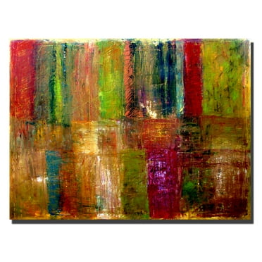 Michelle Calkins; 'Color Abstract' Canvas Art Ready to Hang!