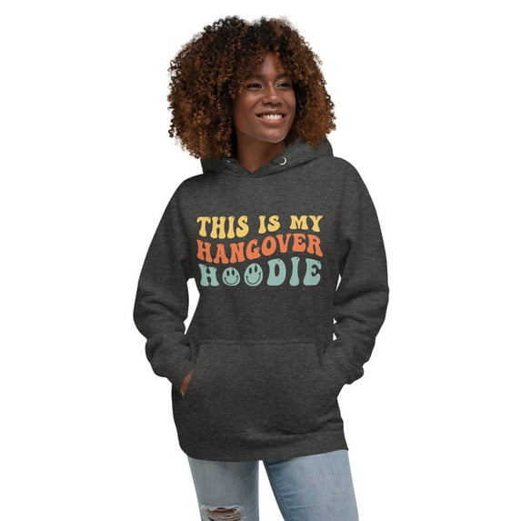Michelle Hartman Hang Over Hoodie, Sizes S-3X (Charcoal Heather, 2XL)
