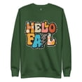 thumbnail image 1 of Michelle Hartman Hello Fall Premium Sweatshirt, Sizes S-3X (Forest Green, 3XL), 1 of 1