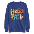 thumbnail image 1 of Michelle Hartman Hello Fall Premium Sweatshirt, Sizes S-3X (Team Royal, 3XL), 1 of 1