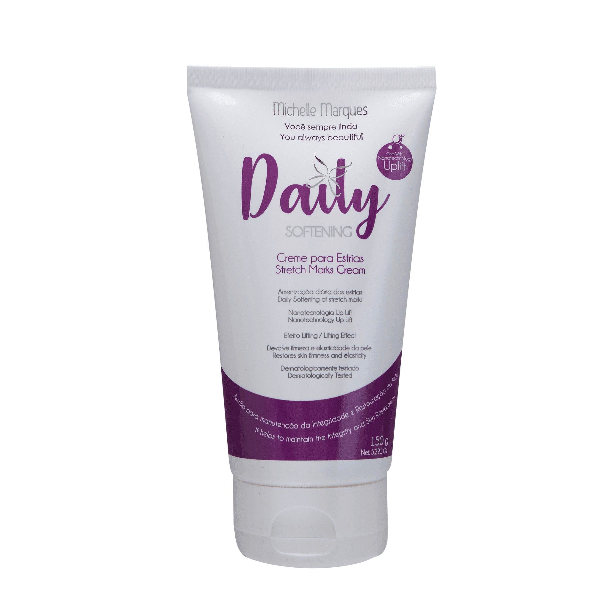 Michelle Marques Stretch Mark Cream – Pregnancy Safe, Hypoallergenic Formula with Almond Oil & Chamomile for Hydration and Elasticity (5.29 oz)