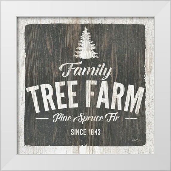 Michelle, Misty 12x12 White Modern Wood Framed Museum Art Print Titled - Family Tree Farm