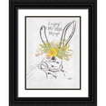 thumbnail image 1 of Michelle, Misty 12x14 Black Ornate Wood Framed with Double Matting Museum Art Print Titled - Enjoy the Little Things Bunny, 1 of 4
