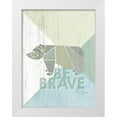 thumbnail image 1 of Michelle, Misty 19x24 White Modern Wood Framed Museum Art Print Titled - Be Brave Bear, 1 of 4