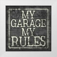 thumbnail image 1 of Michelle, Misty 20x20 White Modern Wood Framed Museum Art Print Titled - My Garage, My Rules, 1 of 4