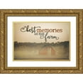 thumbnail image 1 of Michelle, Misty 32x23 Gold Ornate Wood Framed with Double Matting Museum Art Print Titled - Farm Memories, 1 of 4