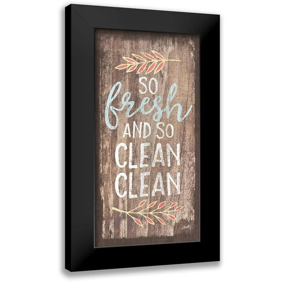 Michelle, Misty 9x14 Black Modern Framed Museum Art Print Titled - So Fresh and So Clean Clean