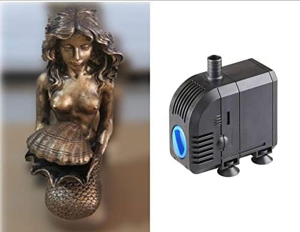 Michelle Water Feature Pond Water Spitter Fountain in Golden Finish