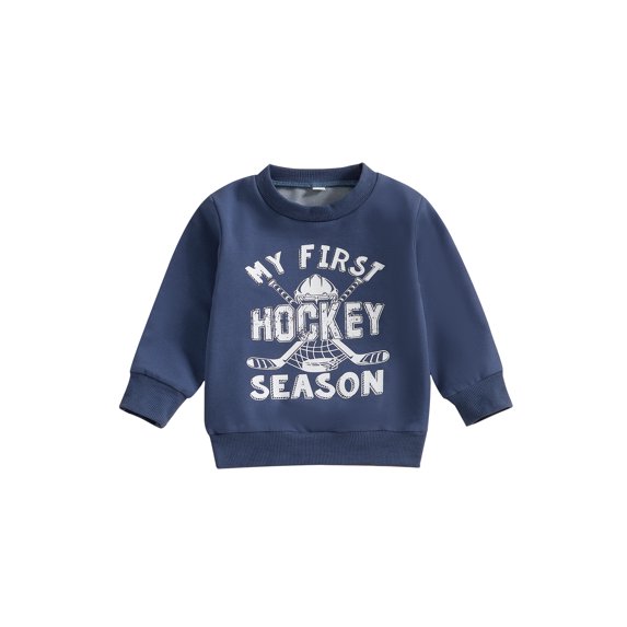 Michellecmm Baby Boys Girls Sweatshirts Casual Long Sleeve Round Neck Ball Stick Print Tops Pullovers