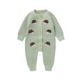 thumbnail image 1 of Michellecmm Baby Girls Boys Sweater Rompers Hedgehog Pattern Buttons Long Sleeve Toddler Fall Bodysuits Jumpsuits, 1 of 9