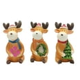 thumbnail image 1 of Michellecmm Christmas Reindeer Table Decoration Cute Resin Elk Deer Figurine Desk Statues Centerpieces for Home Countertop Decor, 1 of 10