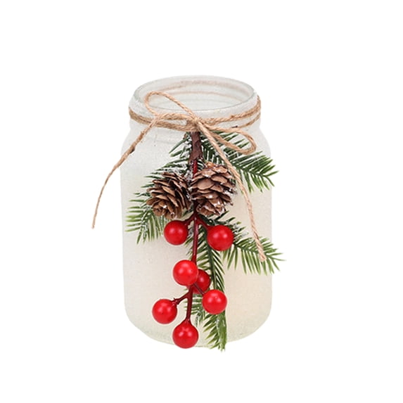 Michellecmm Christmas Scented Jar Candles Mason Jar Candles Decorative Holiday Candles Desk Decor for Home Holiday Party