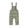 thumbnail image 1 of Michellecmm  Christmas Toddler Girls Boys Overalls Reindeer/Santa Print Romper, 1 of 9